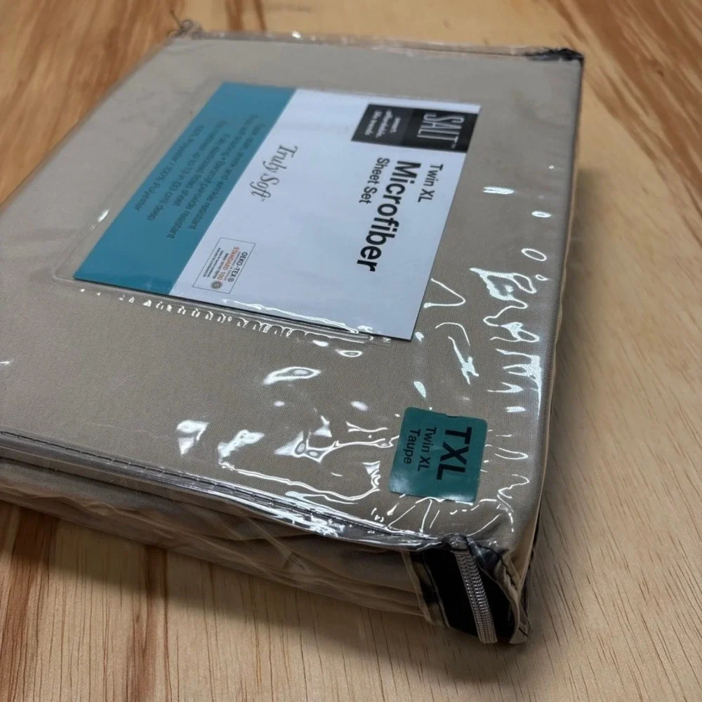 Salt‎ Microfiber Sheet Set Twin XL Taupe Truly Soft Wrinkle Resistant 3pc